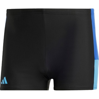 adidas Men's Colorblock Swim Boxers Badehose, Black/Royal Blue/Blue Burst, 30