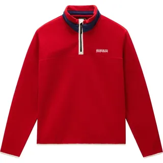 Napapijri Dergana Halbreißverschluss-sweatshirt Rot L