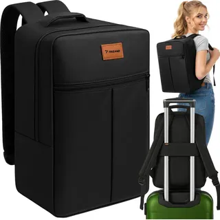 Handgepäck-Rucksack TRIZAND 40×20×25 cm Kabinengepäck für Flugzeug 20 L nur 470 g Trolley-Gurt, Fronttasche gepolsterte Schultergurte