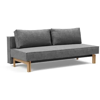 Innovation Living Schlafsofa Sly Wood Stoff Grau Charcoal