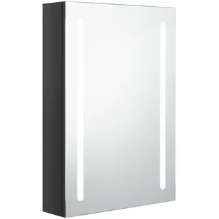 vidaXL LED-Spiegelschrank 57 cm schwarz