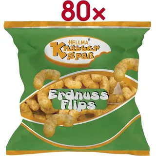 Hellma Erdnussflips 80 Portionspackungen