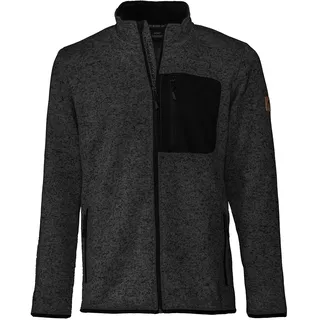 Forsberg warme Strickjacke mit Brusttasche schwarz