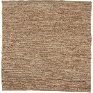 Teppich CARPETFINE "Nala Juteteppich" Teppiche Gr. B/L: 120 cm x 120 cm, 9 mm, 1 St., beige Esszimmerteppiche wendbar, aus 100% Jute, in vielen Größen und Formen, quadratisch, rund