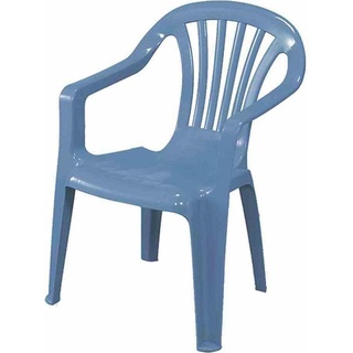 ProGarden, Gartenstühle, Stapelbarer Gartenstuhl für Kinder, Made in Italy, 37x37x52 cm, hellblaue Farbe