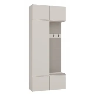 Kleiderschrank + Kleiderbügel HAGA II 1Sz1W Kaschmir Beige