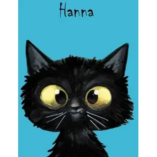 Personalisiertes Notizbuch - Kate - Hanna: DIN A5, 80 blanko Seiten