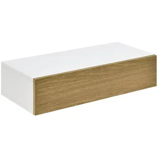 en.casa Wandboard, »Antilles« Hängendes Schubladen-Regal / Wandschublade weiß