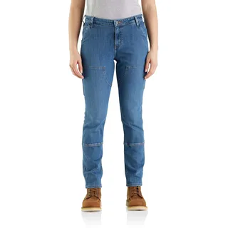 CARHARTT Double Front Straight Jeans Damen Blau