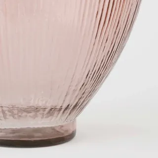 Mica decorations Mica Flaschenvase Firenza hellrosa Recyeltes Glas Ø 29 x 59 cm