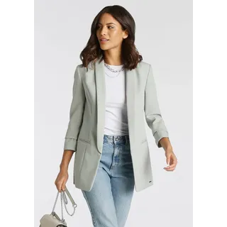 LAURA SCOTT Longblazer, mit gerafften Ärmeln Laura Scott mint (aus nachhaltigem Material)