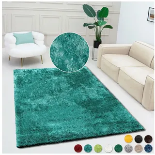 Bruno Banani Dana Teppich 200 x 200 cm Blau/Grün/Petrol