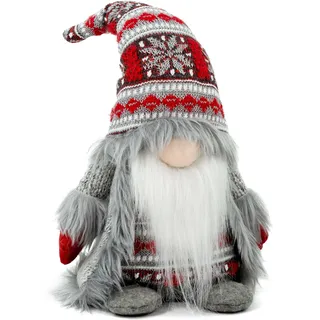 LOCKASEN Zwerg Weihnachtsdekorationen - Entzückende Plüsch-Weihnachtswichtel Geschenke für Frauen, Thanksgiving Valentinstag Geburtstag Plüsch Zwerg schwedische Tomte Elfe für Küche, gestuftes Tablett