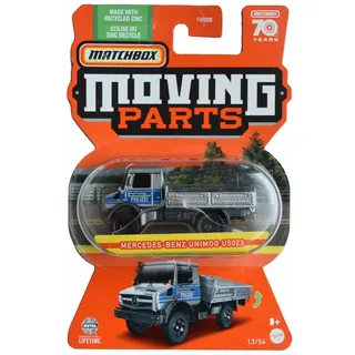 Matchbox Mercedes Benz Unimog U5023 Moving Parts 13/54 [Silber/Blau]