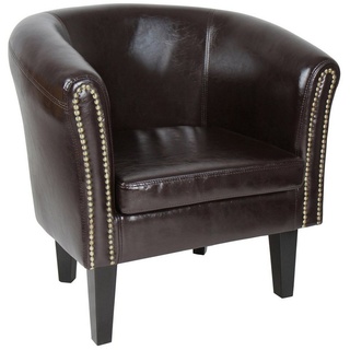 MIADOMODO Chesterfield-Sessel Chesterfield Sessel Loungesessel Clubsessel Cocktailsessel Sofa (1-St) braun