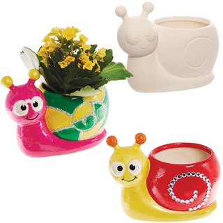 Schnecken-Keramik-Blumentöpfe (Box mit 2) Keramik & Porzellan
