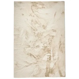 benuta Fellteppich Dave, rechteckig, Höhe: 21 mm, Kunstfaser, Berber, Ethno-Style, Wohnzimmer weiß 150 cm x 230 cm x 21 mm