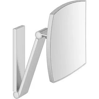 Keuco Kosmetikspiegel iLook_move 200x200mm, unbel., Schwenk., alu./finish