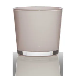 INNA-Glas Orchideentopf Alena, Zylinder - Rund, Hellrosa, 19cm, Ø 19cm