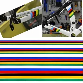 Fahrrad Aufkleber 3 set reflektierender radfahrenrahmen aufkleber fahrrad aufkleber regenbogen farben dekoration aufkleber DIY MTB. Bike modifizierter Aufkleber. Aufkleber Fahrrad ( Color : 10X30cm )