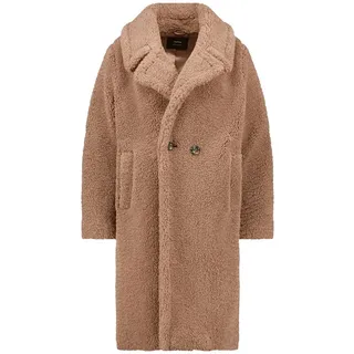 Taifun Wintermantel Kurzmantel aus Teddyfell beige 44