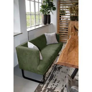 GUTMANN FACTORY Küchensofa GUTMANN FACTORY, grün, B:170cm H:83cm T:70cm, 88% POLYESTER 12% NYLON, Sofas, Breite 170 cm, Metallfüße