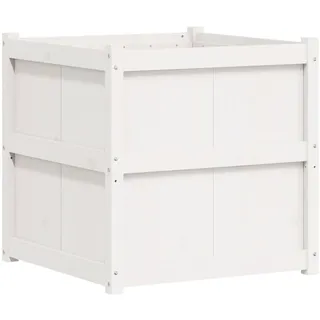 vidaXL Pflanzkübel 70 x 70 x 70 cm Weiß