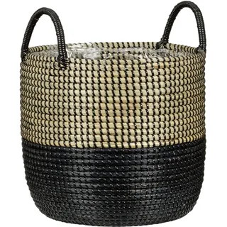 Scheurich Seagrass 39 Ø 39 x 34 cm Nature Black