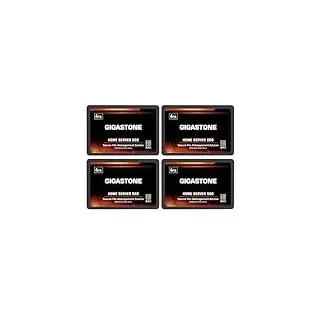 Gigastone Home NAS SSD 4TB (4er-Pack) 24/7 Dauerhaft Hohe Dauerhaltbarkeit Persönlicher Server Cloud Datenspeicher RAID 3D NAND 2,5 Zoll SATA III Interne Solid State Festplatten