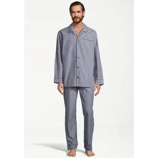 Seidensticker Pyjama Web Blau 58