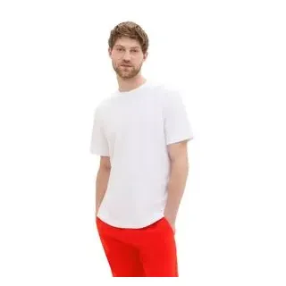 Tom Tailor T-Shirt Piqué weiß 3XL