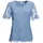 Kurzarmbluse blau 19
