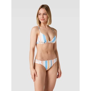 Bikini-Oberteil mit Allover-Muster Modell 'BEACH CLASSICS', Rose, XL
