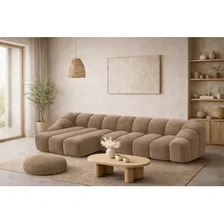 kaiser möbel Eckcouch Samt 3-Sitzer Beige