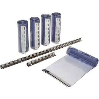 Kerbl Streifenvorhang-Set 30 x 225 cm transparent