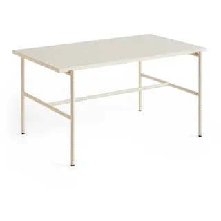 HAY - Rebar Beistelltisch rechteckig, Marmor beige / alabaster
