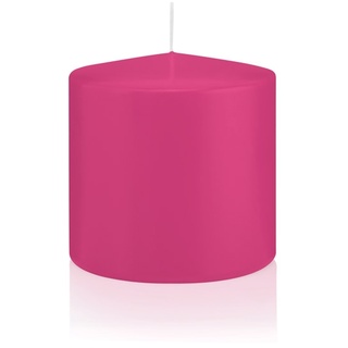 Wiedemann Kerzen Große Stumpenkerzen Pink Ø 80 x 80 mm, 6 Stück, 36 Brenndauer