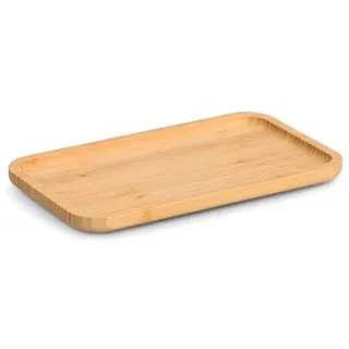 Tablett 27 x 16 cm Bambus Braun Hellbraun S (Small)