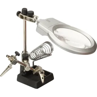 Trendline Feinmechaniker-set mit Led-lupe dritte Hand Lötlupe