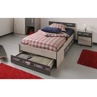 Parisot Kinderbett Fabric 3 90 x 200 cm Esche grau