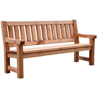 etc-shop Stuhl, 3-Sitzer Bank Sitz Kiefer Holz Garten Terrasse Lounge Balkon