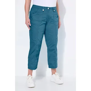 Ulla Popken 7/8-Cargohose Krempelriegel Komfortbund mint 62