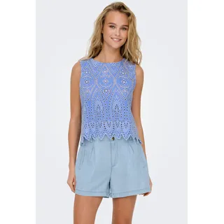 Only Spitzentop Blau M