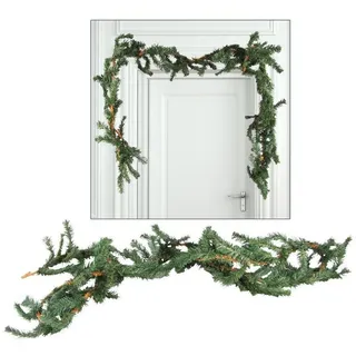 BURI Christbaumschmuck Tannengirlande Weihnachtsgirlande 2,7m Maibaum Weihnachtsdeko Türdeko