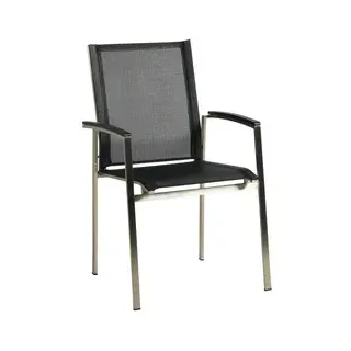 ACAMP Auris Stapelsessel 45 x 60 x 90 cm schwarz 4 St.