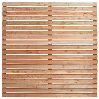 MEGA HOLZ Sichtschutzzaun Rhombus 387 x 180 cm Lärche