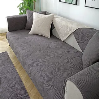 uyeoco Sofabezug 1 2 3 4 Sitzer Couchbezug L Form Ecksofa Sofa/Couch überwurfdecke, Samt Couch Überwürfe Sofahusse Sofaüberwürfe rutschfest Sofa Abdeckung Schonbezüge(#7,70x150cm/1PC)