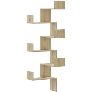 vidaXL Eckregal 45 x 45 x 147 cm Braun