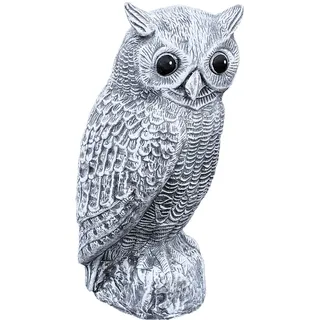 stoneandstyle Steinfigur große Eule Uhu, Frost- und wetterfest bis -30°C, massiver Steinguss