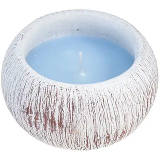 Florists Products Duftkerze Citronella-Kerze in dekorativer Keramikschale für Balkon und blau